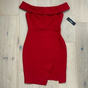 Off the shoulder cocktail dress